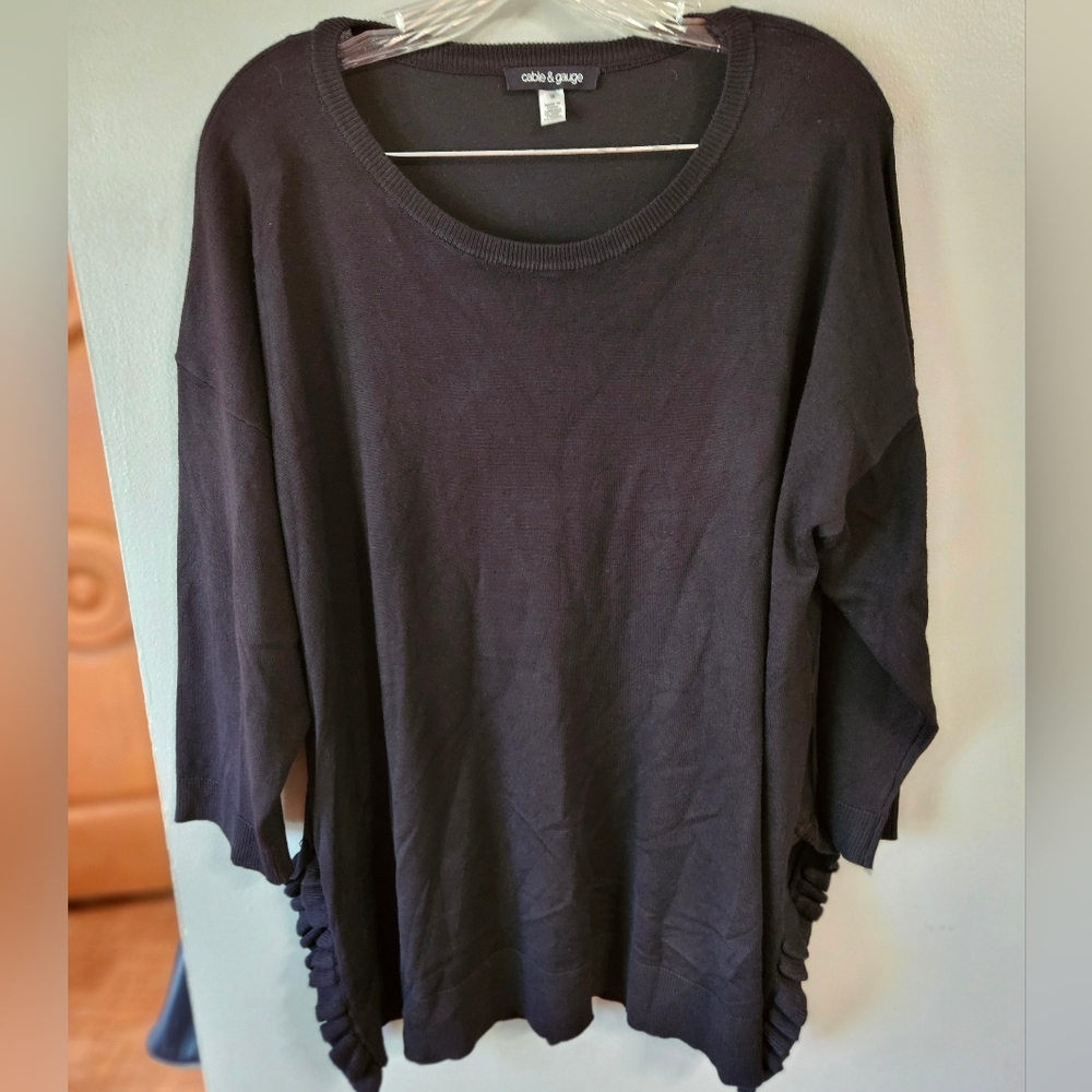 Two Cable & Gauge Sweaters